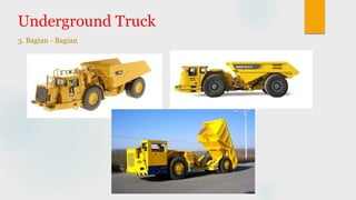 Underground Truck
3. Bagian - Bagian
 