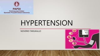 HYPERTENSION
NOVERIO TARUKALLO
 