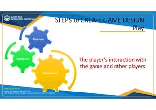 HOW TO CREATE A GAME DESIGN? | PPT