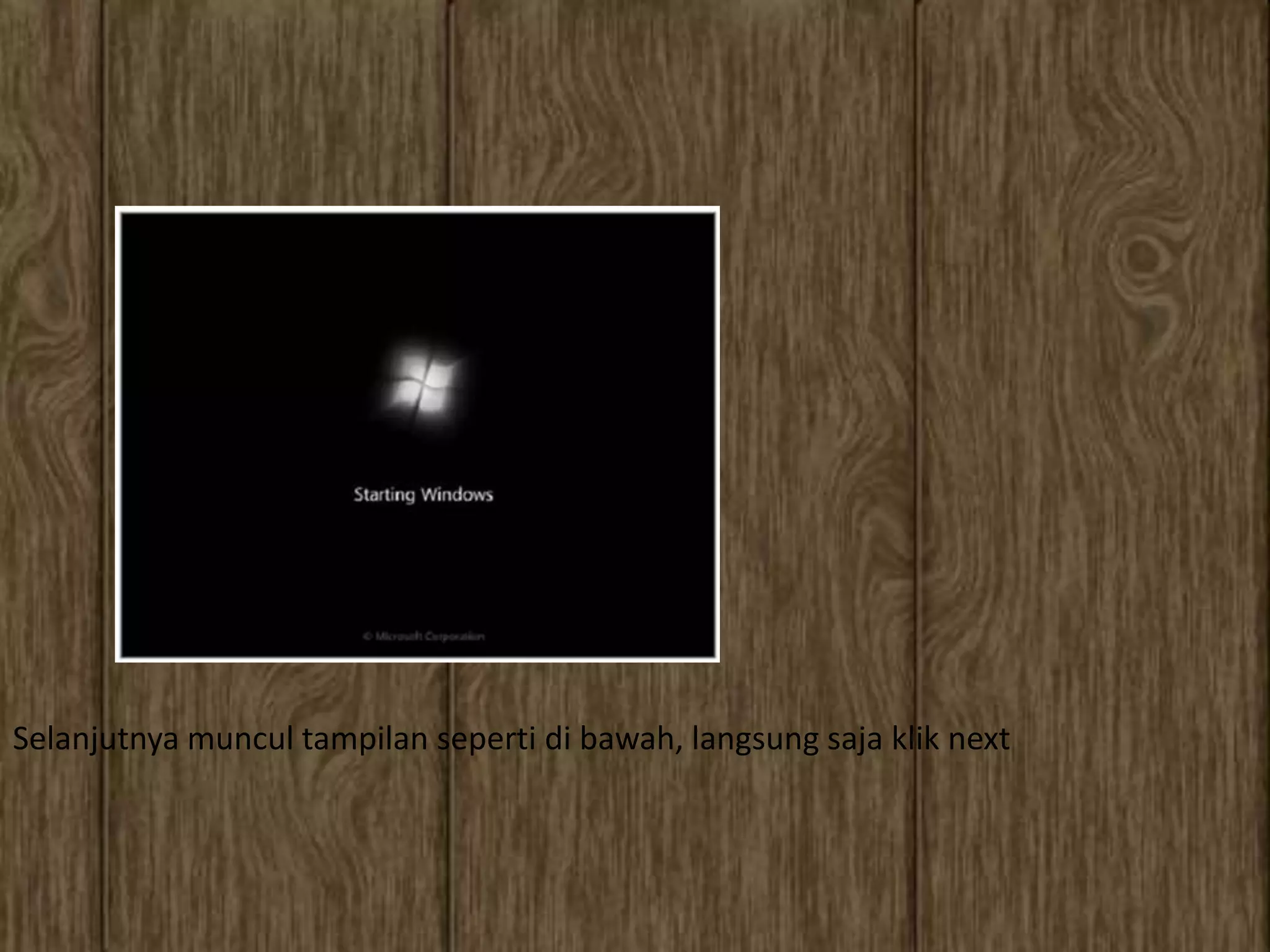 Selanjutnya muncul tampilan seperti di bawah, langsung saja klik next
 