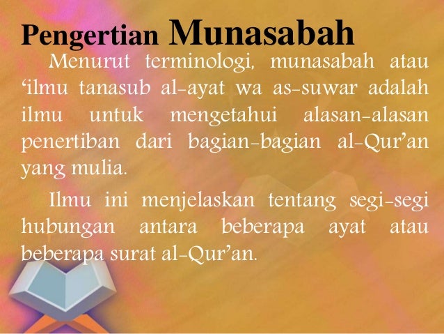 Presentasi ilmu munasabah bab 8