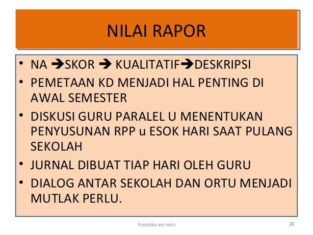 Implementasi Kurikulum 2013