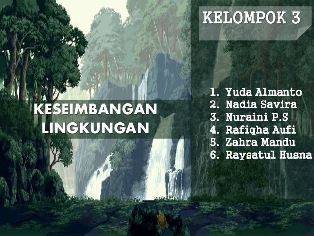 Gambar Ciri-Ciri Keseimbangan Lingkungan