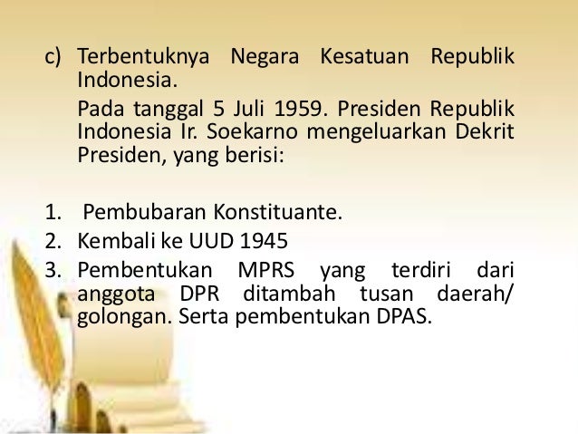 Perjuangan Mempertahankan dan Mengisi Kemerdekaan Indonesia