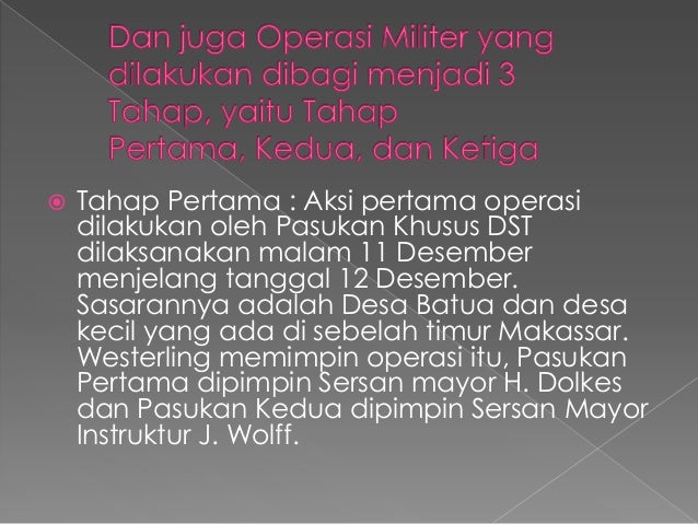 Presentasi Tentang Kejadian Westerling