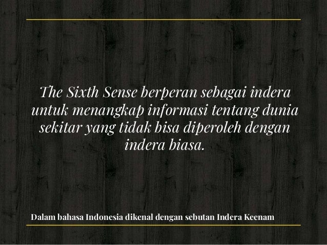 The Sixth Sense Indera Ke Enam