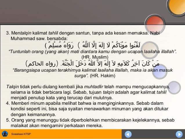 Presentasi materi merawat jenazah