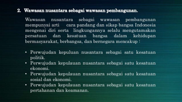 Pendidikan Kadeham Wawasan Nusantara Dan Ketahanan Nasional