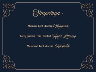 Pengenalan & Teknik Dasar Membuat Kaligrafi | PDF