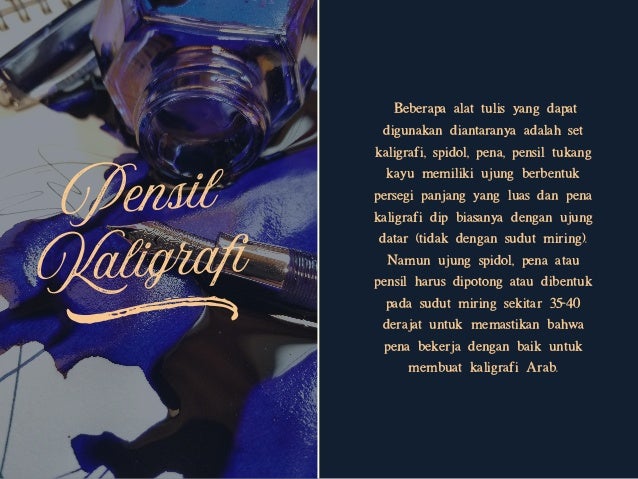 Pengenalan Teknik Dasar Membuat Kaligrafi