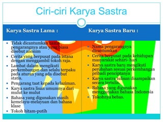 Presentasi karya sastra | PPTX