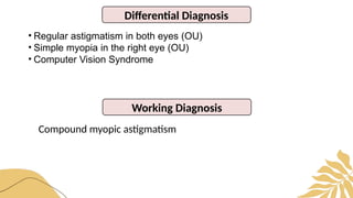 Compound Myopia Example Comprehensive Case Report on Compound Myopic Astigmatism Management and ...