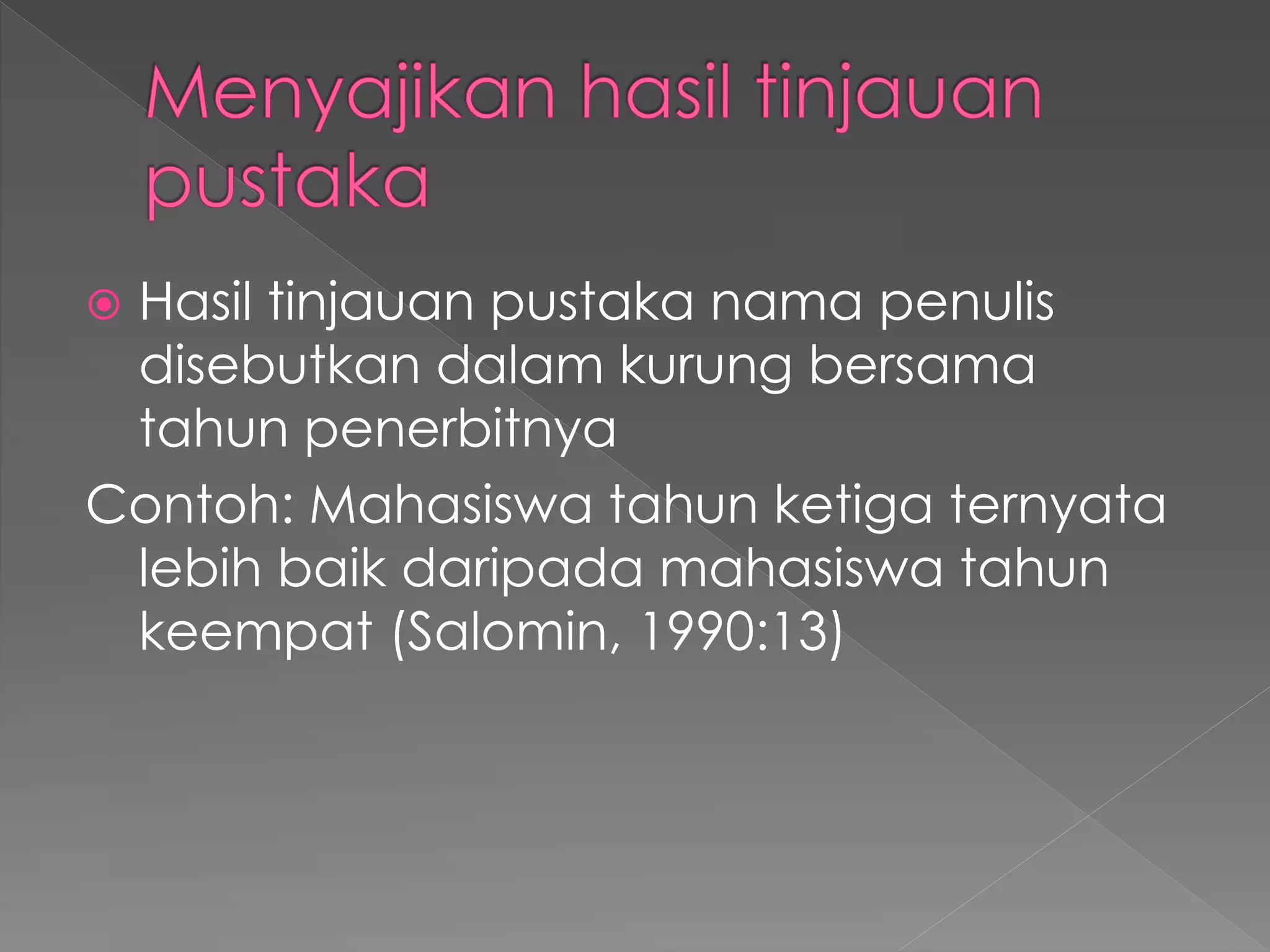 TINJAUAN PUSTAKA DAN PENYUSUNAN KERANGKA TEORI PENELITIAN | PPT