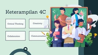 Keterampilan 4C
Critical Thinking Creativity
Collaboration Communication
 
