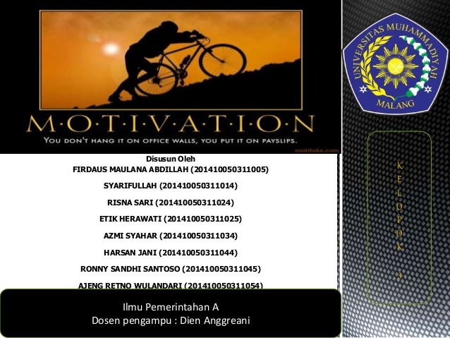 Asas Asas Manajemen Motivasi