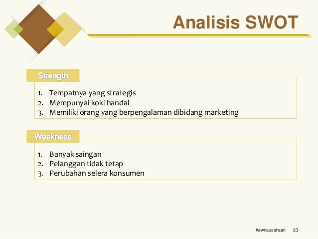 Presentasi kewirausahaan CV Karunia Catering Ibu Sayid