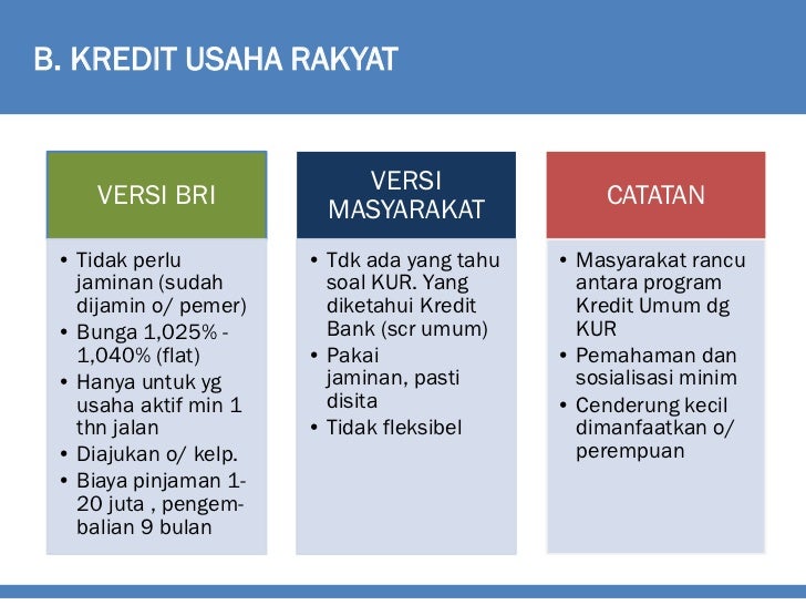 pinjaman usaha rakyat Model Assessment Desa Peminjaman   Cisolok Rapid Uang