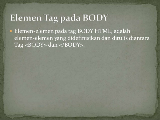Presentasi konsep dasar html
