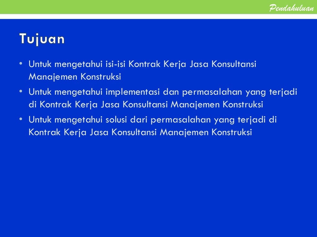 Contoh Evaluasi Kontrak Kerja Konstruksi