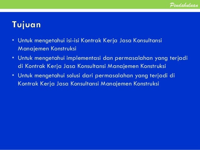 Contoh Evaluasi Kontrak Kerja Konstruksi