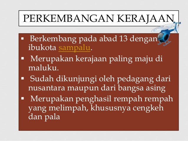 Sejarah Kerajaan Ternate Dan Tidore