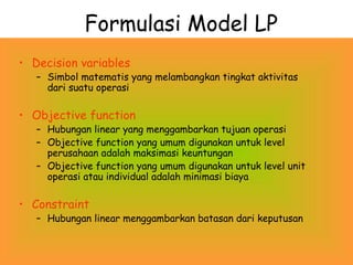 Linear Programming Project | PPT