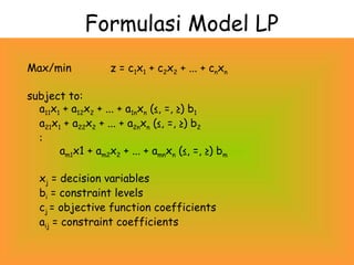 Linear Programming Project | PPT