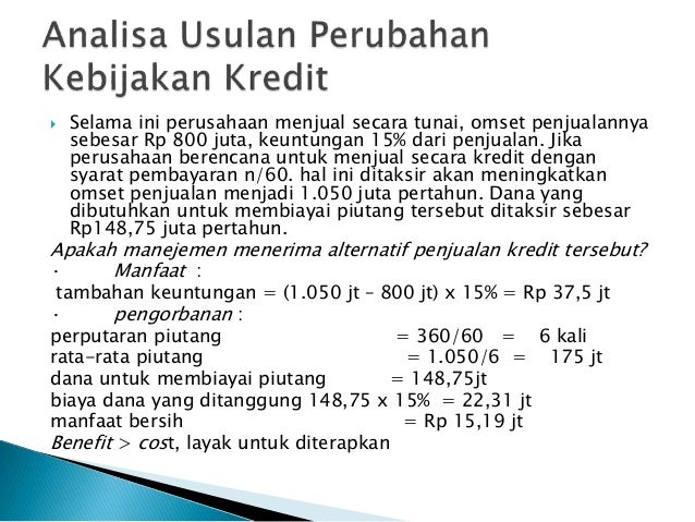 Presentasi Manajemen Piutang