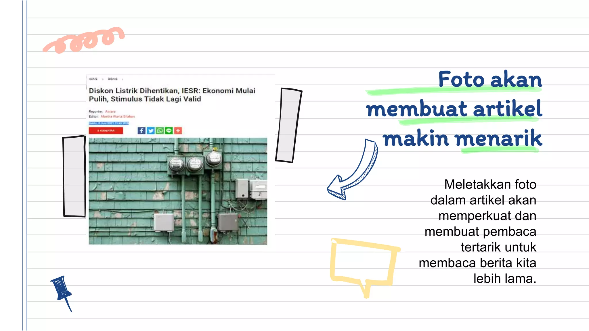 teks blank yang menarik perhatian dan menginspirasi pembaca