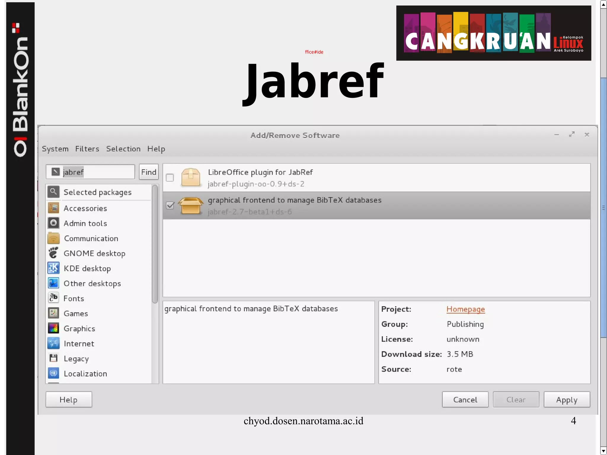 ffice#ide
Jabref
chyod.dosen.narotama.ac.id 4