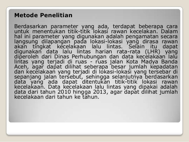 Presentasi metode penelitian