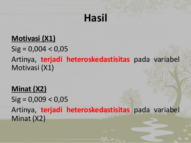 UJI ASUMSI KLASIK