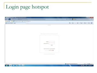 Login page hotspot

 