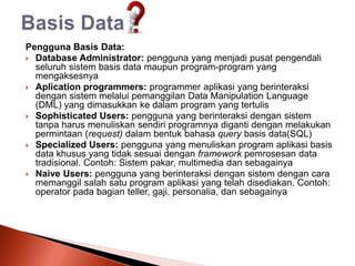 Presentasi modul 5 - Data dan Basis Data | PPTX