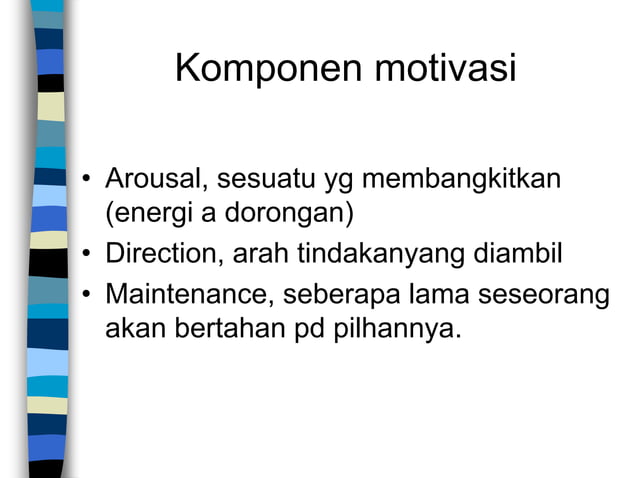 Presentasi motivasi kerja | PPTX