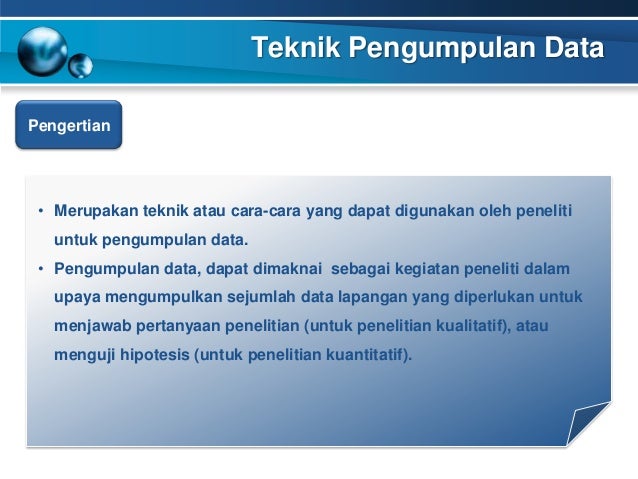 Definisi Teknik Pengumpulan Data – Eva