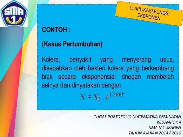 Presentasi Matematika (peminatan) EKSPONEN dan LOGARITMA