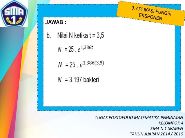 Presentasi Matematika (peminatan) EKSPONEN dan LOGARITMA