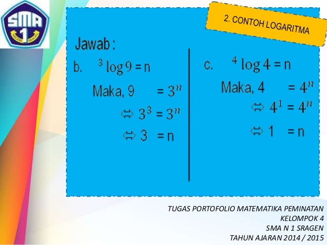 Presentasi Matematika (peminatan) EKSPONEN dan LOGARITMA