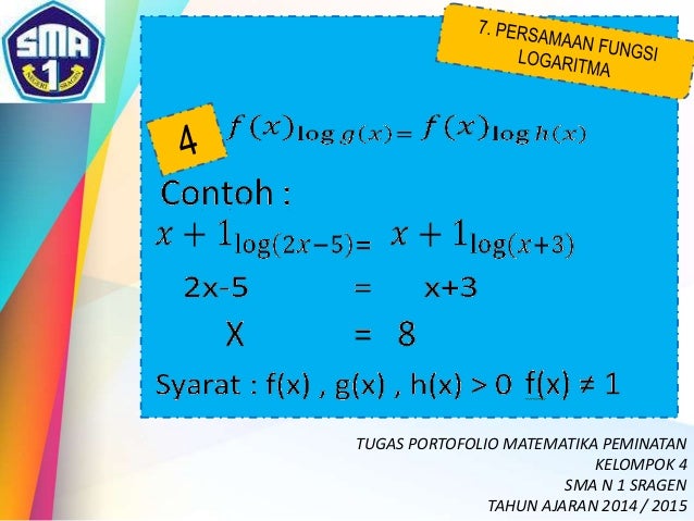 Presentasi Matematika (peminatan) EKSPONEN dan LOGARITMA