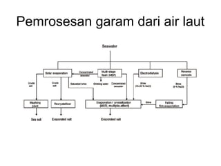 Pemrosesan garam dari air laut
 