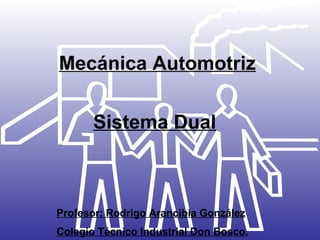 Mecánica Automotriz Sistema Dual Profesor: Rodrigo Arancibia González Colegio Técnico Industrial Don Bosco. 