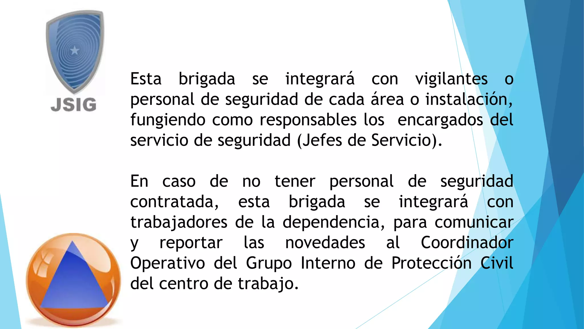 Jsig Controls BRIGADAS DE PROTECCIÓN CIVIL | PPTX