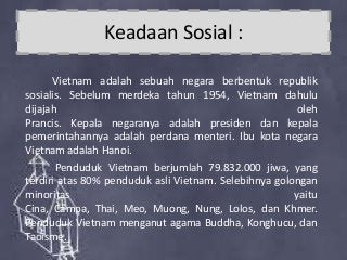 Presentasi Negara Vietnam Tugas Ips