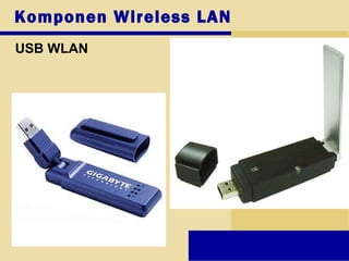 Komponen Wireless LAN
USB WLAN
 