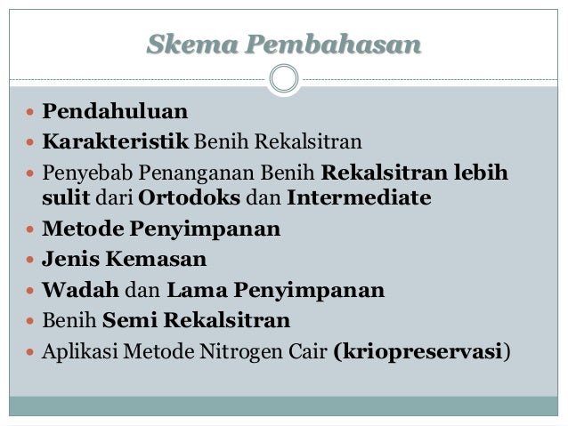 Pengemasan Dan Penyimpanan Benih