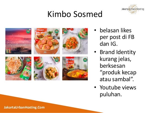 Presentasi oline branding untuk produk makanan kemasan di