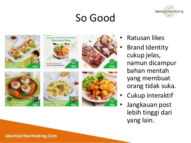 Presentasi oline branding untuk produk makanan kemasan di