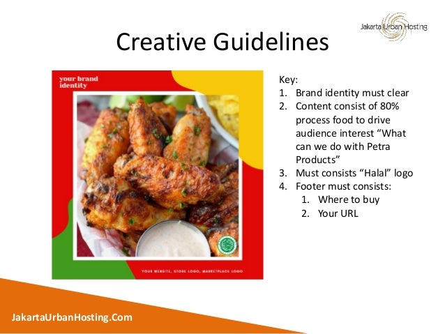 Presentasi oline branding untuk produk makanan kemasan di