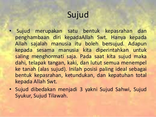 Presentasi pai sujud sahwi, syukur, tilawah